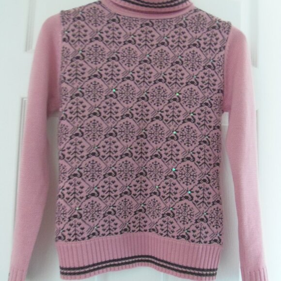 Sequined snowflake turtleneck sweater - Picture 8 of 8